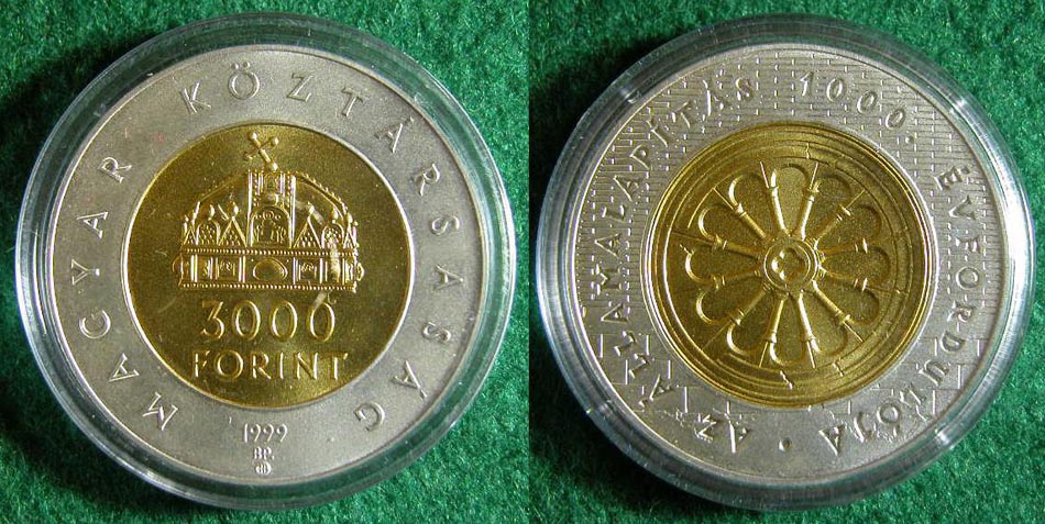 1999 3000 forint �llamalap�t�s BU